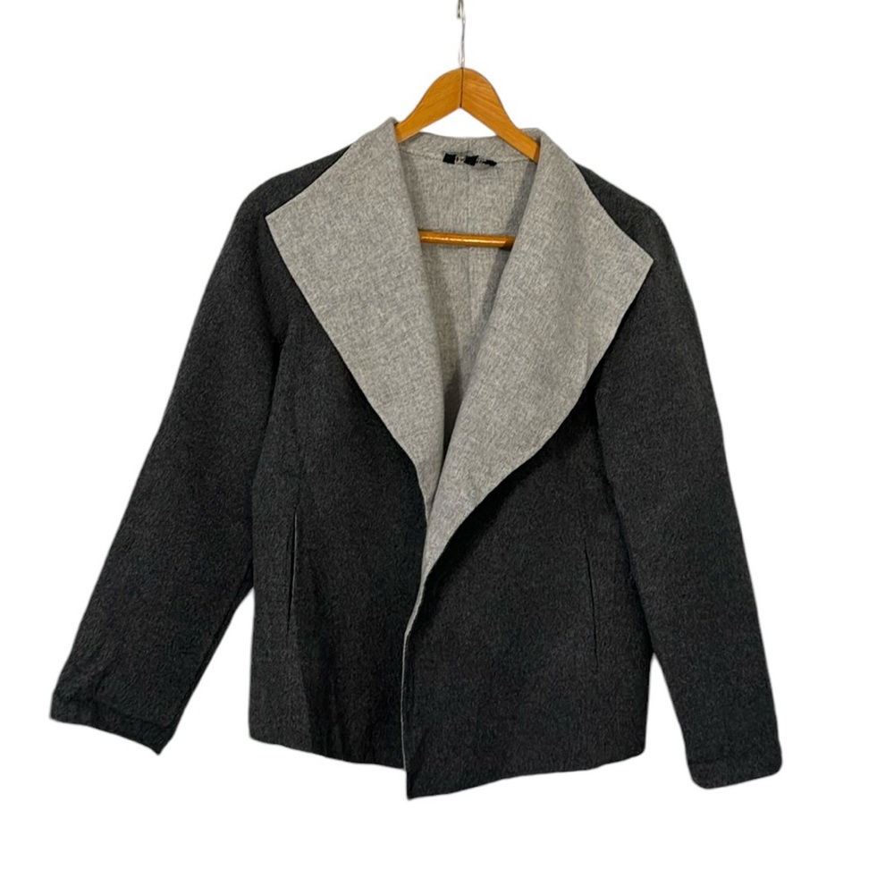 Talbots Gray and Cream Blazer